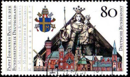 RFA Poste Obl Yv:1152 Mi:1320 Papst Johannes Paul II Statue De La Vierge (cachet Rond) (Thème) - Christianisme