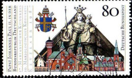 RFA Poste Obl Yv:1152 Mi:1320 Papst Johannes Paul II Statue De La Vierge (Beau Cachet Rond) (Thème) - Papes