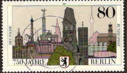 RFA Poste Obl Yv:1138 Mi:1306 750 Jahre Berlin (Beau Cachet Rond) (Thème) - Eglises Et Cathédrales
