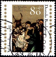 RFA Poste Obl Yv:1099 Mi:1267 Weihnachten Hans Baldung Grien (Beau Cachet Rond) Dent Courte (Thème) - Weihnachten