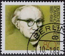 RFA Poste Obl Yv:1069 Mi:1237 Romano Guardini Théologien (TB Cachet Rond) Berlin 10-1-85 (Thème) - Theologians