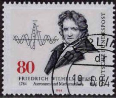 RFA Poste Obl Yv:1048 Mi:1219 Friedrich Wilhelm Bessel Astronom & Mathematiker (TB Cachet Rond) (Thème) - Sterrenkunde