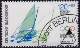 RFA Poste Obl Yv:1040 Mi:1208 Für Den Sport Olympische Spiele Segelsurfen (TB Cachet Rond) (Thème) - Segeln