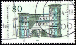 RFA Poste Obl Yv:1029 Mi:1197 Trier Porta Nigra (TB Cachet Rond) Dent Courte (Thème) - Monuments