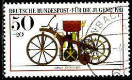 RFA Poste Obl Yv:1000 Mi:1168 Für Die Jugend Daimler-Maybach 1885 (TB Cachet Rond) (Thème) - Motorfietsen