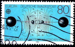 RFA Poste Obl Yv:1008 Mi:1176 Entdeckung Der Elektromagnetischen Wellen (cachet Rond) (Thème) - Fysica