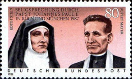 RFA Poste N** Yv:1184 Mi:1352 Edith Stein Ruppert Mayer (Thème) - Christentum