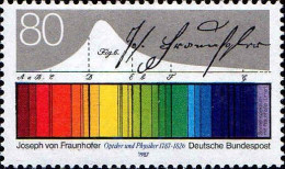 RFA Poste N** Yv:1145 Mi:1313 Joseph Von Fraunhofer Physicien (Thème) - Physik