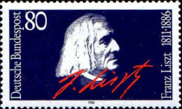 RFA Poste N** Yv:1117 Mi:1285 Frantz Liszt Compositeur (Thème) - Musik