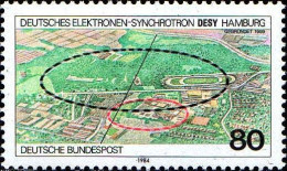 RFA Poste N** Yv:1054 Mi:1221 Deutsches Elektronen-Synchrotron Desy Hamburg - Physik