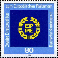 RFA Poste N** Yv:1041 Mi:1209 2.Direktwahlen Zum Europäischen Parlament (Thème) - Europese Instellingen