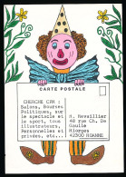 CPM 10.5 X 15 Illustrateur R. Revaillier Signée  Clown - Autres & Non Classés