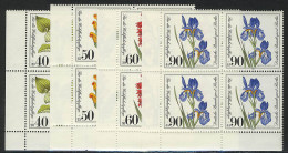 650-653 Wofa Pflanzen 1981, E-Vbl U.l. Satz ** - Unused Stamps