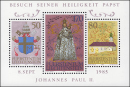Liechtenstein Block 12 Besuch Von Papst Johannes Paul II., Postfrisch ** / MNH - Nuevos