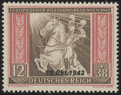 825 Übereinkommen Post-und Fernmeldeverein 12+38 Pf ** - Unused Stamps