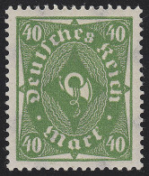 232W Posthorn Walzendruck Einfarbig 40 M ** - Unused Stamps