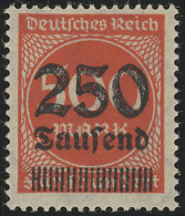 296 Ziffern Im Kreis 250 Tsd Auf 500 M Zinnober ** - Unused Stamps