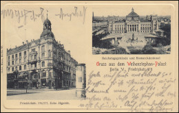 AK Gruss Aus Dem Weihenstephan-Palast Berlin W, BERLIN W 9 - 3.8.1908 - Altri & Non Classificati