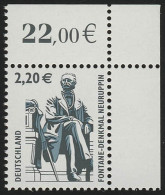 2307 SWK 2,20 Euro Ecke Or ** Postfrisch - Unused Stamps