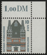 2139 SWK 10 Pf/0,05 Euro Ecke Or ** Postfrisch - Unused Stamps