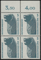 1448u SWK 5 Pf OR-Viererbl. ** Postfrisch - Unused Stamps
