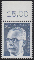 365 Heinemann 50 Pf Oberrand ** Postfrisch - Unused Stamps