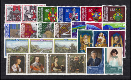 791-815 Liechtenstein Jahrgang 1982 Komplett, Postfrisch - Unused Stamps