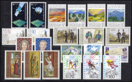 1011-1032 Liechtenstein Jahrgang 1991 Komplett, Postfrisch - Nuovi