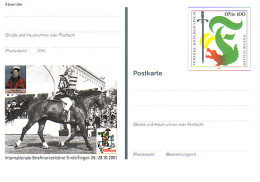 PSo 78 Briefmarkenbörse Sindelfingen Kuchenritt 2001, Postfrisch Wie Verausgabt - Postkarten - Ungebraucht
