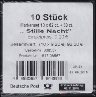 102 MH Weihnachten - Stille Nacht, Heilige Nacht, Banderole Für 10 Markensets - 2011-2020