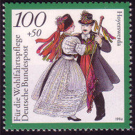 1760 Wohlfahrt Deutsche Trachten 100+50 Pf Sachsen ** - Neufs