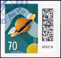 3678I Brief Auf Umlaufbahn 70 Cent, Selbstklebend Auf Neutraler Folie, EV-O Bonn - Used Stamps