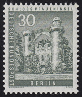 148w Glatt Stadtbilder Schloß Pfaueninsel 30 Pf ** - Unused Stamps