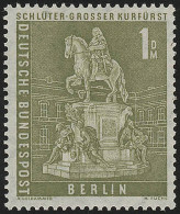 153v Geriffelte Gummierung, Stadtbilder Reiterstandbild 1 DM ** Postfrisch - Unused Stamps