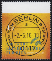 3229 Reinheitsgebot Für Bier, Aus Rolle Mit UNGERADER Nummer, ET-O Berlin 2.6.16 - Roller Precancels