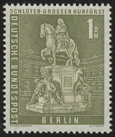 153w Glatte Gummierung, Stadtbilder Reiterstandbild 1 DM ** Postfrisch - Unused Stamps