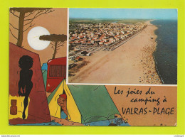 34 VALRAS PLAGE Vers Béziers HUMOUR Les Joies Du Camping Illustrateur André ? Femme Nue Sous Sa Tente En 1980 - Beziers