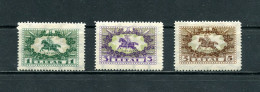 Lithuania 1927 Mi. 278-280 Sc 223-225 Definitive Vytis MH* - Litauen