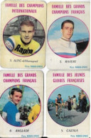 FAMILLE DE GRANDS CHAMPIONS  FRANCAIS / 4 PHOTOS  7 X 4,5 - Ciclismo