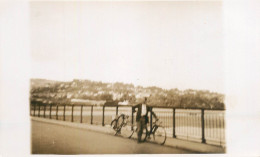 Real Photo Postcard Place To Identify Man Bicycle - A Identificar