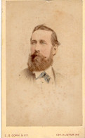 Photo CDV D'un  Homme élégant  Posant Dans Un Studio Photo A London - Alte (vor 1900)