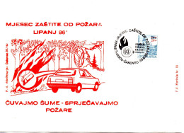 Yugoslavia, Firemen, Fire Safety Month 1986, 93 Phone Number Of Firemen - Feuerwehr