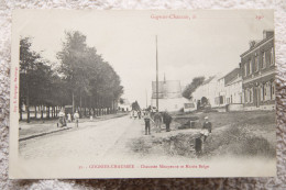 Goegnies-Chaussée "Chaussée Mitoyenne Et Mairie Belge" - Quevy