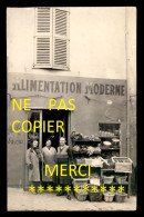 83 - A SITUER - MAGASIN ALIMENTATION MODERNE - CARTE PHOTO ORIGINALE ISSUE D'UNE CORRESPONDANCE VAROISE - Sonstige & Ohne Zuordnung