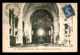 33 - SAINT-MACAIRE - INTERIEUR DE L'EGLISE - Other & Unclassified