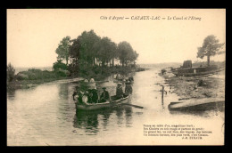 33 - CAZAUX - EN BARQUE SUR LE CANAL ET L'ETANG - Sonstige & Ohne Zuordnung