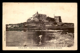 13 - FOS-SUR-MER - L'EGLISE ET LES RUINES DES REMPARTS - Autres & Non Classés