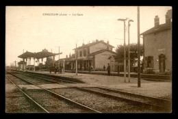 39 - CHAUSSIN - LA GARE DE CHEMIN DE FER - Autres & Non Classés