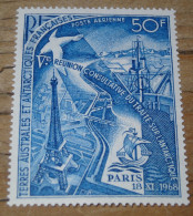 TAAF PA N°18 Reunion Traité 50F 1969 ** ............ P3D - Unused Stamps