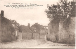 CUVILLY (60) Entrée De La Rue Du Matz Et De La Rue Du Moulin En 1915 - Other & Unclassified